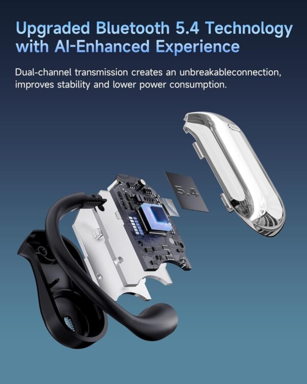 EUQQ Worldwide Instant Translator Earbuds: AI Real-Time 144 Languages Conversion, Open-Ear HD Bluetooth 5.4 for Travel/Business (iOS Android English Español) - Image 6