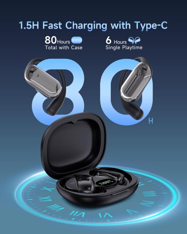 EUQQ Worldwide Instant Translator Earbuds: AI Real-Time 144 Languages Conversion, Open-Ear HD Bluetooth 5.4 for Travel/Business (iOS Android English Español) - Image 7