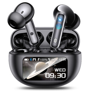 Écouteurs de Traduction Linguistique AI, Prenant en Charge 144 Langues et Accents, Écouteurs de Traduction sans Fil avec 4 Microphones ENC, Casque Bluetooth 36 Heures, Ecouteur étanches IP7 Noir