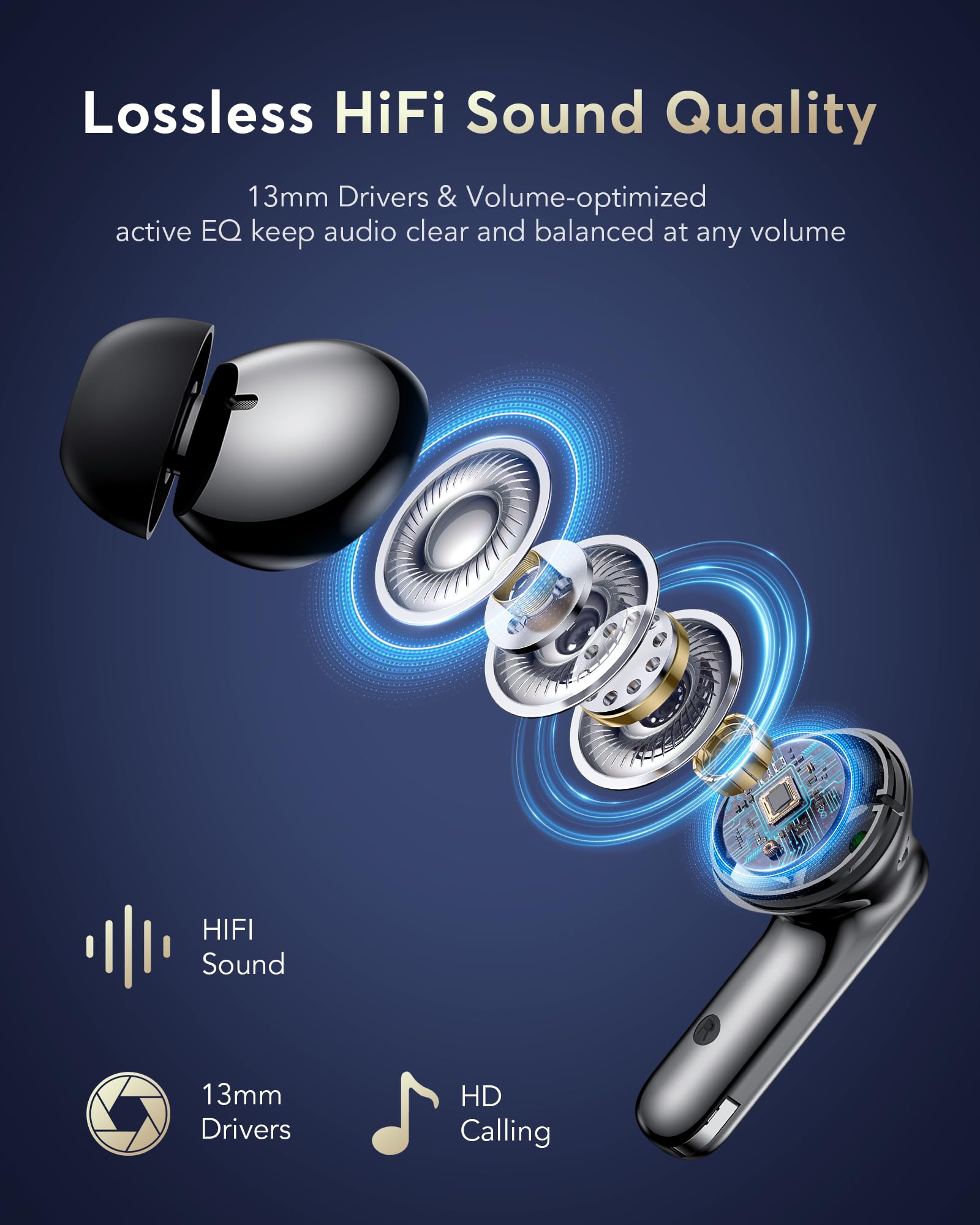 AI Translation Earbuds Real Time,144 Languages Accents Translator 36H Playtime 3-in-1 translation earphones 4 ANC Mic for Audifonos Traductores Inglés Español, Bluetooth 5.4 Earphones iOS & Android - Image 8