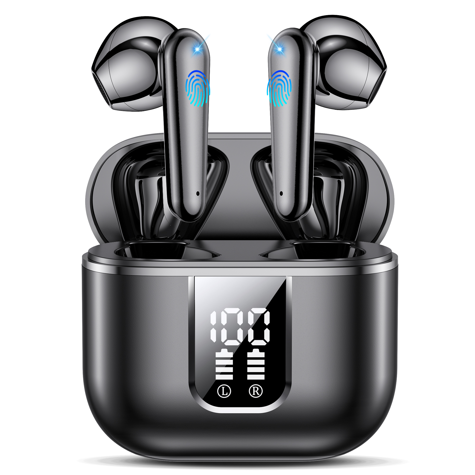 Cuffie Con Traduzione in Ear HiFi Stereo Cuffiette Bluetooth con LED Display
